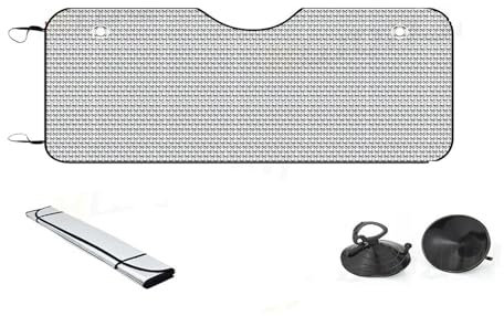 Parasoles Coche Parasol para Ventana Delantera Y Trasera Coche 150 X 80 Cm Protector Solar para Parabrisas para Furgoneta Camión Autobús Autocaravana Cortinas Solares Coche