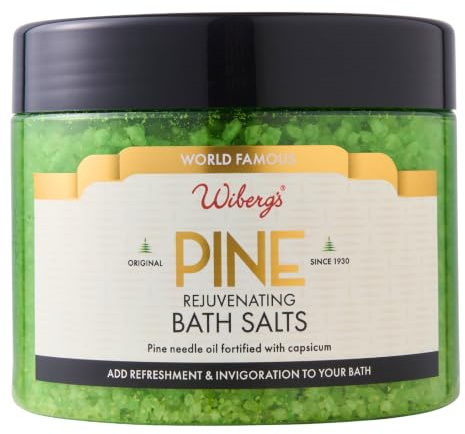 WIBERG'S Pine Epsom Bath Salts for Muscle Relaxation | Bath Soak | 600g | Epsom Salt Bath Soak with Eucalyptus & Siberian Fir Oils | Stress Relief, Recovery, Cleansing & Refreshing Skin