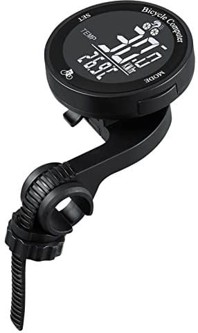 Matybobe Kabelloser Fahrradcomputer, wasserdicht, Kilometerzähler, multifunktionaler LCD-Bildschirm, Tachometer, Mountainbike, Tacho