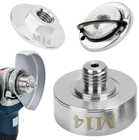 SKJJM 3 Stück X-LOCK-Adapter auf M14, X Lock Adapter Set, Schnellspannmutter M14 mit M14-Flansch-Kontermutter für Diamantbohrer Schneidmesser Winkelschleifer Trennscheiben-Adapter