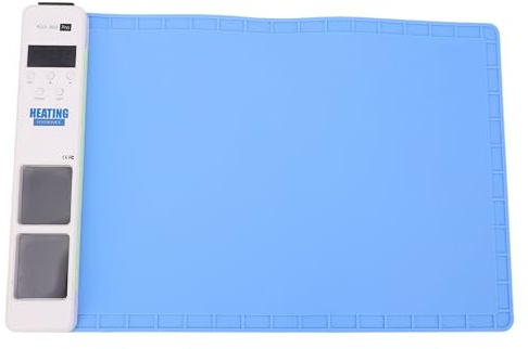 Jiawu Coussin Chauffant Flexible pour écran LCD en Silicone, Grand Espace de Travail de 16 Pouces, Réparation D'écran de Téléphone, Démontage de Plaque Chauffante (Prise UE)