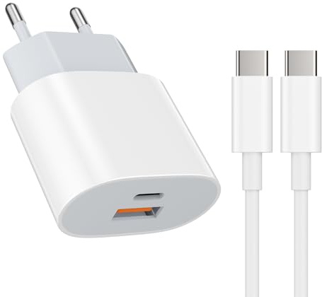 Schnellladegerät 25W USB netzteil Ladegerät(Weiß mit1.8m Kabel) für:iPhone | Schnellladegerät 25W Schnellladegerät Ladeadapter netzteil Ladegerätfür:iPhone 17Pro 17Pro Max 16 Pro/ Pro Max/16 Plus/15 20W