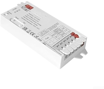 Für ZigBee LED-Streifen-Controller, 2,4 G für Smart-Dimmer, 3 Drähte, 2 Drähte, Dual-Modus, 12 A Max CCT RGB für Smart Home, Weiß