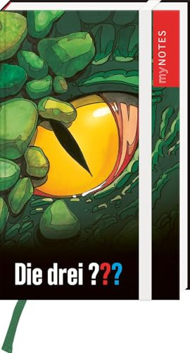 myNOTES Papeterie: Notizbuch A6 Die drei ??? – Das Auge des Drachen: Mini-Blankbook, gepunktet, ideal für Notizen unterwegs; Die drei ???