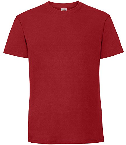 Fruit of the Loom Mens Ringspun Premium Tshirt (2XL UK) (Red)