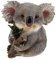 Backbayia Koala Figur Figur aus Kunstharz Ornament Baum Rasen Garten Spielzeug Geschenk Kollektion