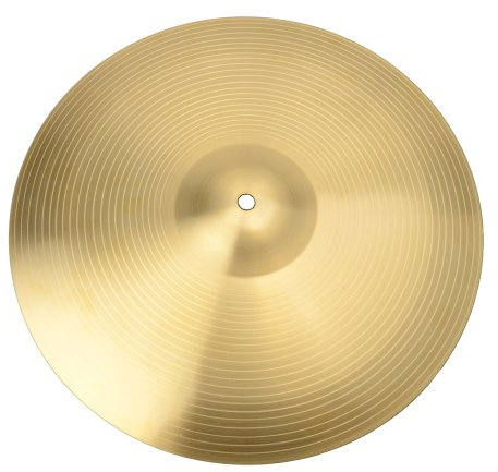 ITSHAND Professionelles Ride-Becken aus Kupferlegierung, 0,8 mm (18 Zoll), goldfarben