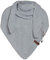 Knit Factory - Coco Dreiecksschal Deluxe - Damen Strickschal mit Wolle - Hochwertige Qualität - XXL Schal - 190 x 85 cm - Grau