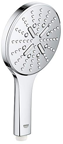 GROHE 26545000 Regendusche 3-fach Handbrause, Regenstrahleinstellungen, Starlight Chrom