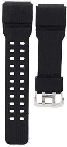 Qiterr Uhrenarmbänder, 15 mm weicher PU-Uhrenarmband-Ersatzgurt, passend für GG-1000 GWG-100 GSG-100(Schwarz)