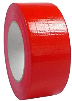 'Premium' Gewebeband | Panzerband | Gaffa Duct Tape | Reparaturband, 50mm x 50m, Farbe:rot