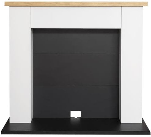 Adam Chester Electric Stove Fireplace in Pure White, 39 Inch