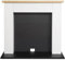 Adam Chester - Caminetto elettrico per stufa, 39 cm, colore: Bianco