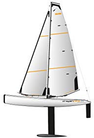 Amewi Dragonflite 95 RC Segelboot RTR 950mm, Weiß, Weiss/Opulenter Garten