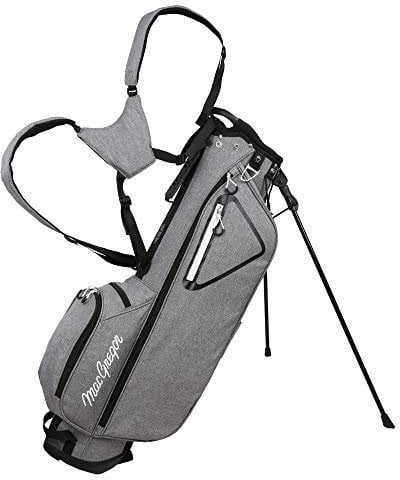 MacGregor Golf MacTec Stand Bag - Slim Lightweight 7 Golf Bag, Grey/Black