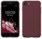 kwmobile Housse Compatible avec Apple iPhone SE (2022) / iPhone SE (2020) / iPhone 8 / iPhone 7 Coque - Housse de téléphone Souple et Fine en TPU Silicone - Rouge Fauve