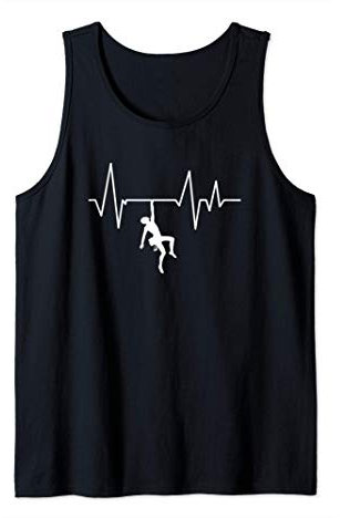 Klettern Bouldern Herzschlag Sport Kletterer Tank Top