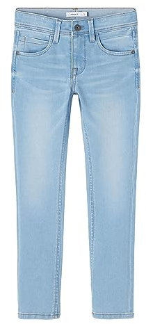 NAME IT Jungen Nkmsilas Dnmtax Pant Noos Jeans, Light Blue Denim, 110 EU