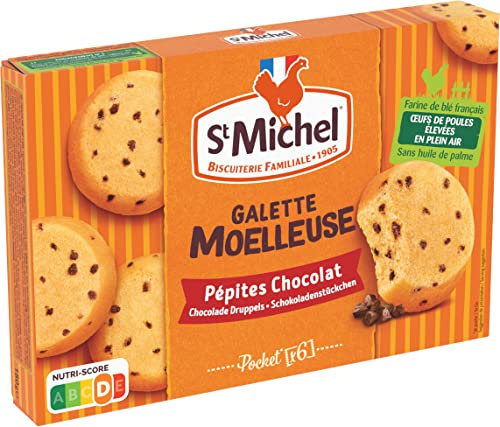 St-Michel - Galette Moelleuse aux Pépites de Chocolat - Format Pocket - Le paquet de 180g
