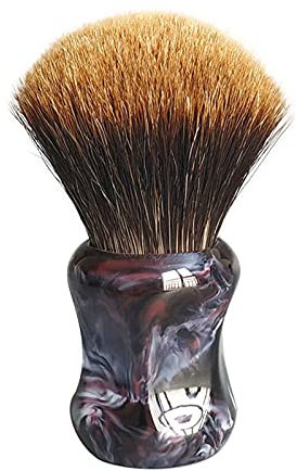 AnSafe Rasierpinsel Hohe Qualität Dachshaar Dauerhaft Harzgriff Bart Seife Schaumbürste Handgemacht Elegant Rasieren Bürste (Farbe : B)