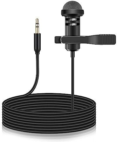 Lavalier-Mikrofon kompatibel mit Rode Wireless Transmitter Bodypack - TX/Wireless GO II/Rodelink Kit, omnidirektionales Kondensatormikrofon 3,5 mm mit Schraubverschluss, 1,5 m
