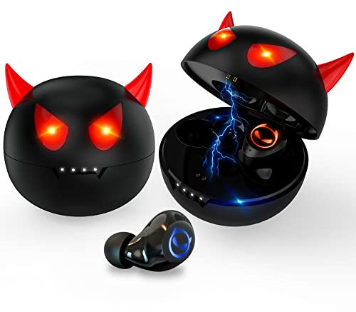 Togetface Kabellose Bluetooth-Kopfhörer, IPX5 wasserdichte kabellose Ohrhörer Touch Eingebautes Mikrofon Noise Cancelling-Kopfhörer, Bluetooth 5.1-Ohrhörer 36 Stunden Wiedergabe für Sport