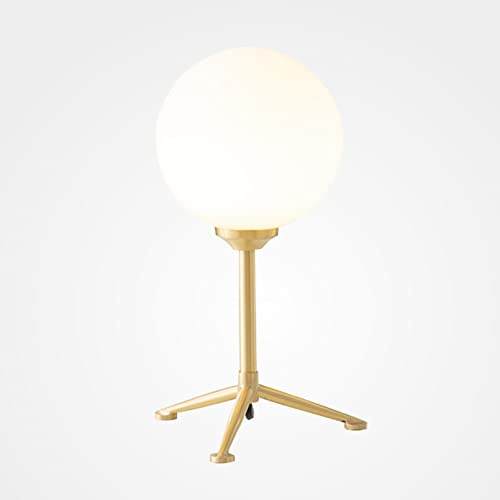 CAPXXIN Lampe de Bureau Mid-Century Globe Lampe de Table en Verre Lampe de Bureau sur Pied en Verre pour Chambre à Coucher, Coin Lecture, Salon, Bureau Needed