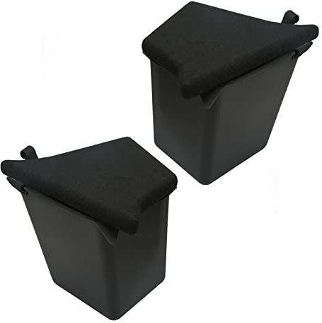 2 Pcs Rear Trunk Organizer Side Storage Packets Bins with Lid Additional Storage Box Tray Replacement for Replacement Model Y 2020 2022