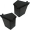 2 Pcs Rear Trunk Organizer Side Storage Packets Bins with Lid Additional Storage Box Tray Replacement for Replacement Model Y 2020 2022