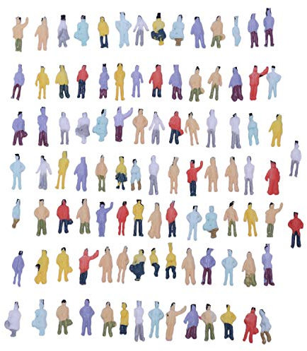 Barabesty 100 figuras pintadas de personas a escala N (1 a 150)