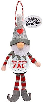 Personalisierte Schneekugel Baumschmuck (Zac)