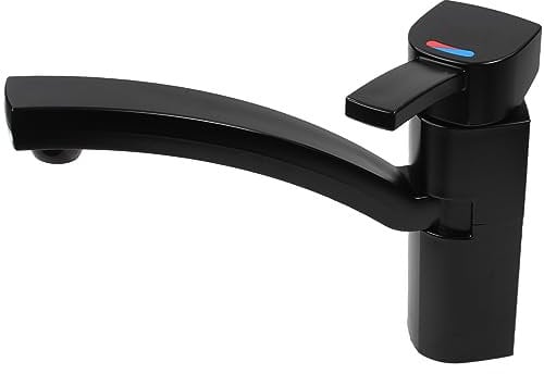 Wasserhahn Einhebelmischer Capri Wohnmobil Wohnwagen Caravan Camping Boot + Schalter schwarz matt