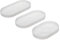 PATIKIL Silicone Coaster Mould, 3 Pack Oval DIY Tray Dish Mould Jewelry Trinket Storage Plate Mould Planter Tray Mould for Office Home Decor