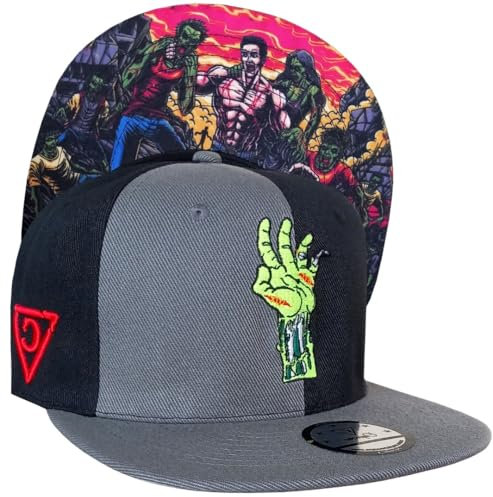 Capiche [99+ VARIATIONEN] Snapback Cap - Kappe - Baseball - Mütze - Kunst - Unisex - Schirm - Männer - Herren - Damen - [Zombie] - Zombie Killer