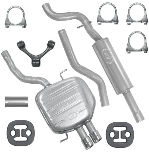 Polmo Schalldämpferset Auspuffanlage Auspuff für VW Passat B6 2005-11/2010 2.0 TDI