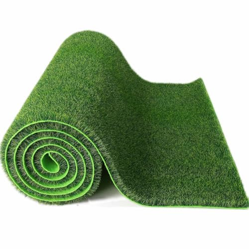 Evemodel 1pc. 41 * 99 cm green grass mat meadow miniature artificial grass mat for model scale landscapes miniature (8mm)