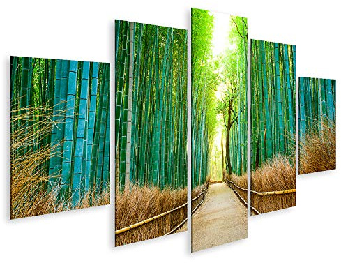 islandburner Tableau sur toile Kyoto Japon Bambou Forêt Images murales Poster