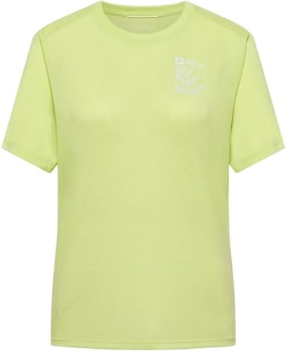 Jack Wolfskin Damen Vonnan Graphic W T-Shirt, Explore Cool Matcha, M EU