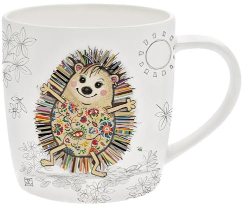 Lesser & Pavey Hattie Hedgehog Mug | Ceramic Coffee Mugs for Home or Work | Premium Design Mugs for All Occasions | Designed by Bug Art Lovely Mugs for Tea, Coffee & Hot Drinks