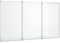 vidaXL Tableau blanc magnétique pliable 180x80x1,7 cm aluminium