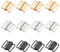 PH PandaHall 12 Sets 3 Farben BH Verschlüsse 0.7 Zoll/20mm Frontverschluss Bikiniverschluss Clicker Verschluss Für Dessous Badeanzug Gold/Platin/Schwarz