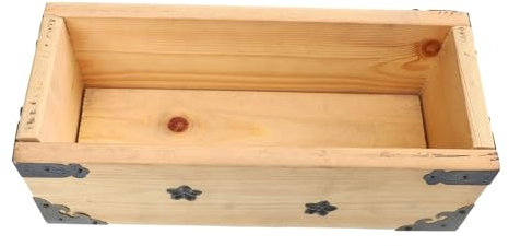 TINEASUR macetero Rectangular Olla Multifuncional macetas de Jardin Plant Pot jardineras para Plantas de Interior Maceta Decorativa macetas de Madera jardineras rectangulares Khaki