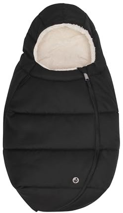 Maxi-Cosi Fußsack für Babyschalen, Fußsack für Babys, für noch mehr Komfort, einfach und sicher, weiche robuste Stoffe, waschmaschinenfest, für alle Maxi-Cosi Babyschalen geeignet, Twillic Black