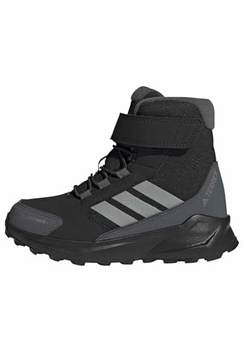 adidas Unisex Kids Terrex Trailmaker 2 High Climawarm+ Kids Shoes, Core Black/Matte Silver/Grey Six, 12 UK Child