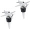 Amosfun 2 Pcs Bouchon De Vin Bouchon De Vin Bouchon Pour Bouteille Avion Insert Bouchon Vin Bouteille Vintage Sauver Bouteille De Vin Bouchon De Vin Sous Vide Métal Argent