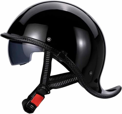 GKCEGHKS Mezzo Elmetto Moto retrò ECE Omologato Casco A Scodella Scooter Motorino Aperto Caschi da Moto retrò Casco Scodella Mezzo Casco Scooter Crociera Bicicletta Casco Scooter