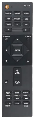 RC-914R Ersatz-Fernbedienung für Pioneer AV-Receiver SC-LX502 VSX-LX302 SC-LX501 VSX-831-K VSX-1131-K VSX-1131S VSX-LX301B VSX-1131 VSX-LX301 VSX-1131B VSX-831 VSX-LX1131 01