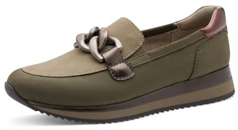 Jana Damen 8-24766-43 Sneaker, Olive Comb, 42 EU