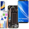 Ersatz Display für Samsung Galaxy S8 Plus/S8+ LCD Bildschirm TFT ,G955F G955FD Display Bildschirm Touch Digitizer Assembly Reparaturteile Kit(Schwarz mit Rahmen,Ohne Fingerabdruck,Not Curved Screen)
