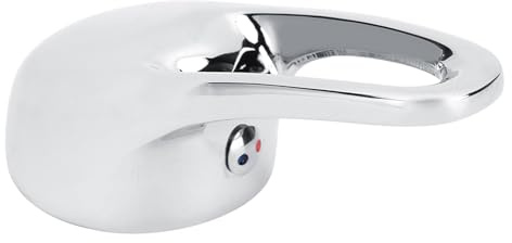 Pilipane Wasserhahn Hebelgriff, Dauerhaft Wasserhahngriff 35 mm aus Zinklegierung, Verchromt Wasserhahn Griff Ersatz, Einfacher Austausch, Für Badewanne, Dusche, Waschbecken